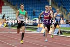 Niall Flannery (Newham) on his way to victory in 400 metres hurdles, 2014 Sainsbury's British Championships. Photo: David T. Hewitson/Sports for All Pics